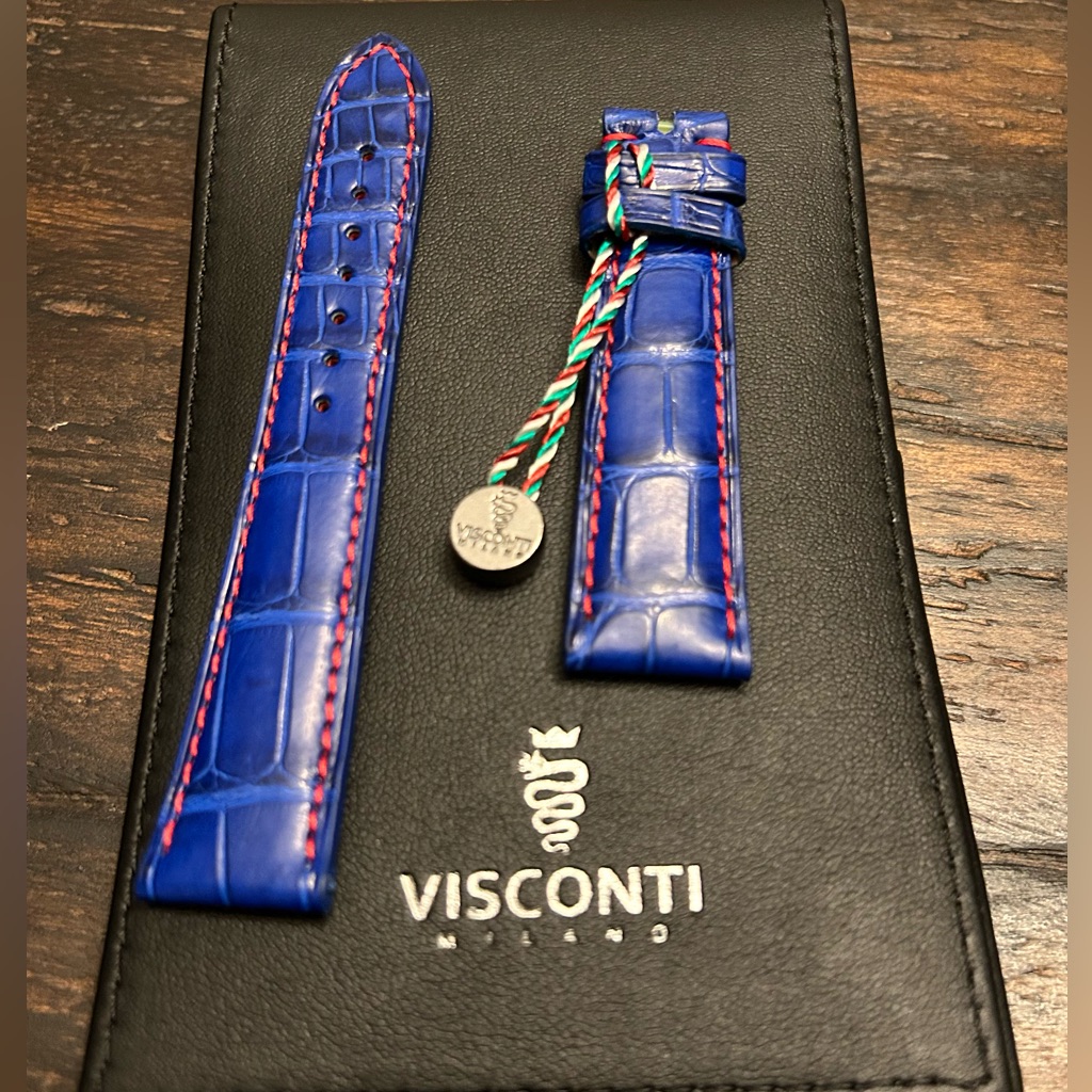 Visconti Leather Watch Strap 20mm